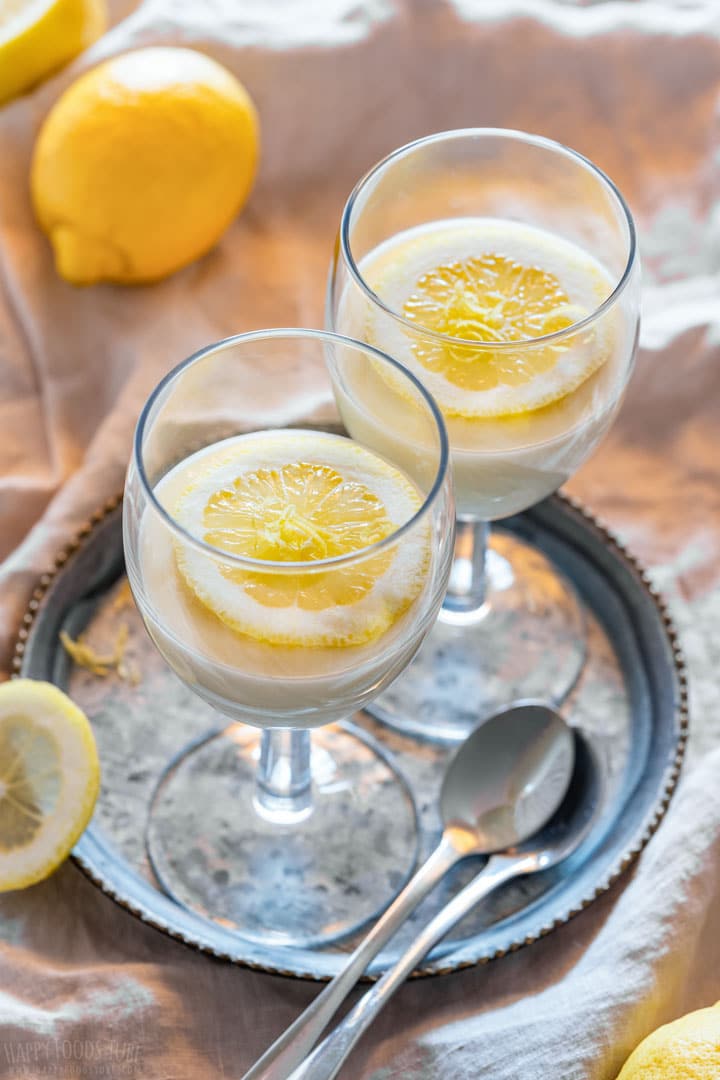 Three ingredient lemon posset.