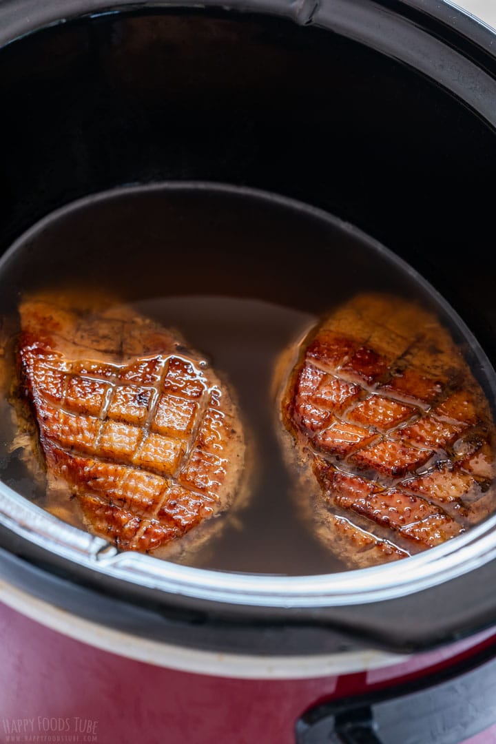 Perfectly cooked duck confit in the slow cooker.