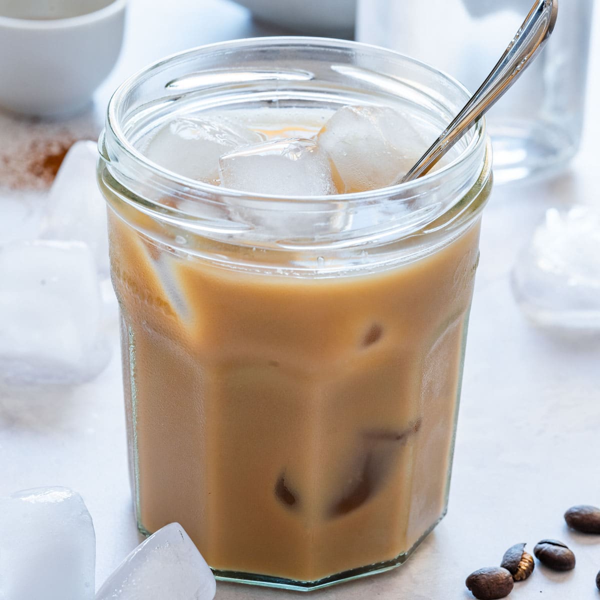 Iced oat milk latte recipe.