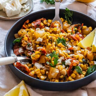 Grilled corn salad recipe.