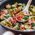 Roasted Brussels sprouts salad recipe.