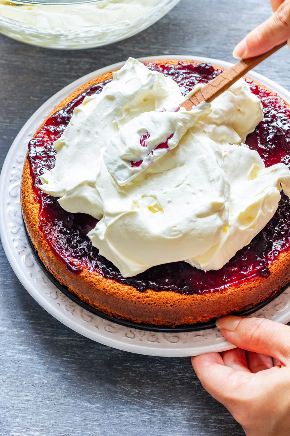 Blueberry Cream Cake Recipe - Happy Foods Tube