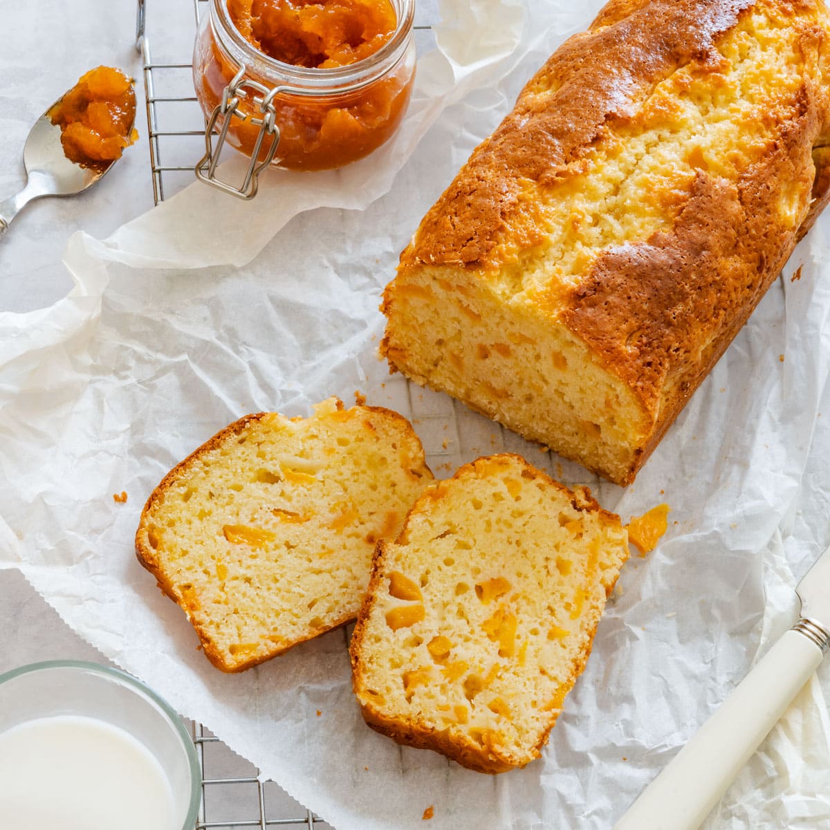 Peach bread recipe.